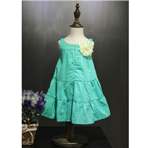 蜜逗韩版连衣裙夏季女童必备款纯棉布材质舒适清凉有质感